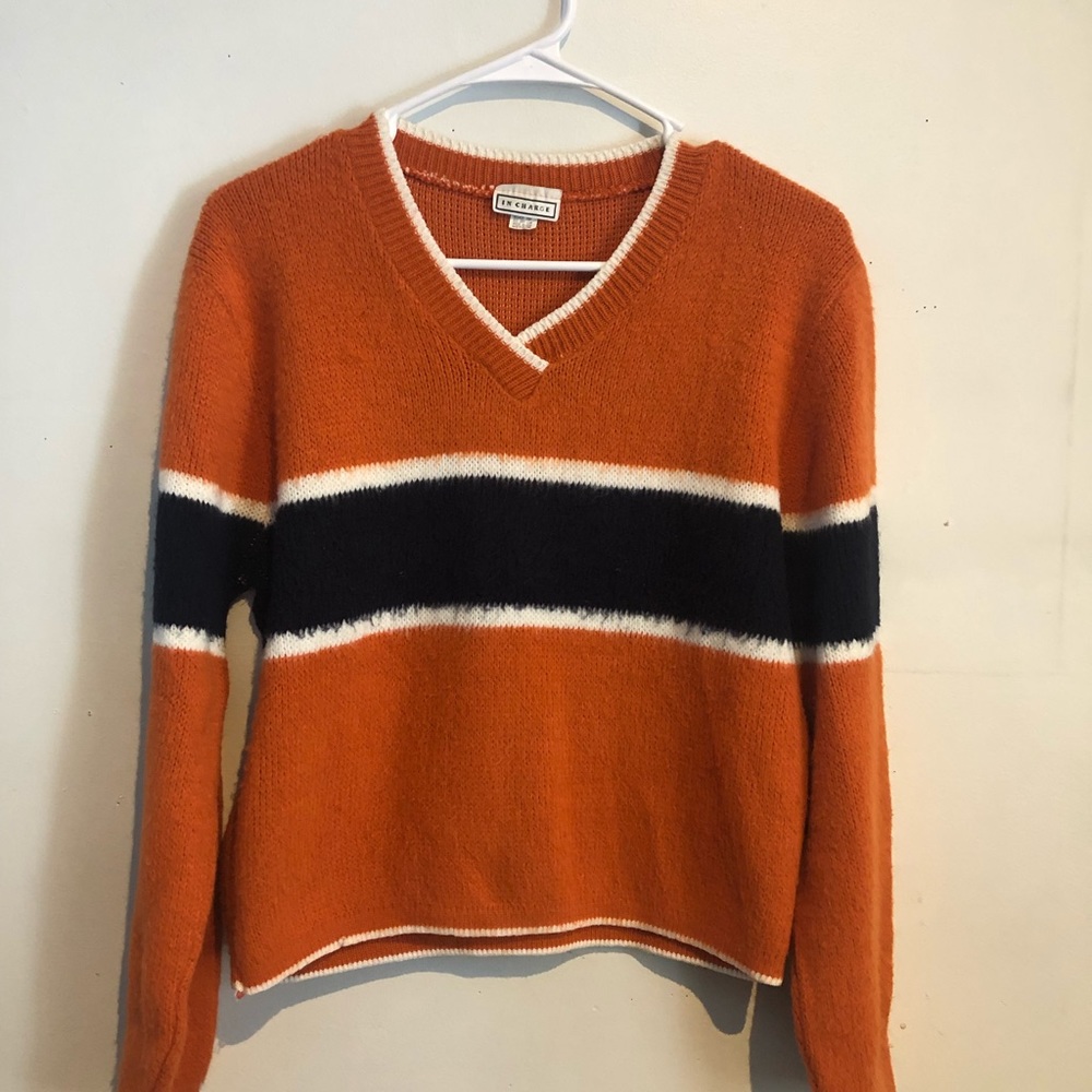 Vintage/ In charge/ v neck sweater/M